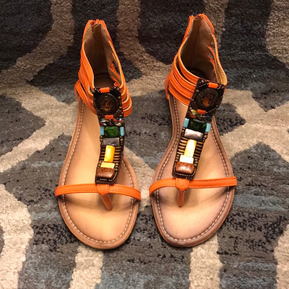 Sandals.
